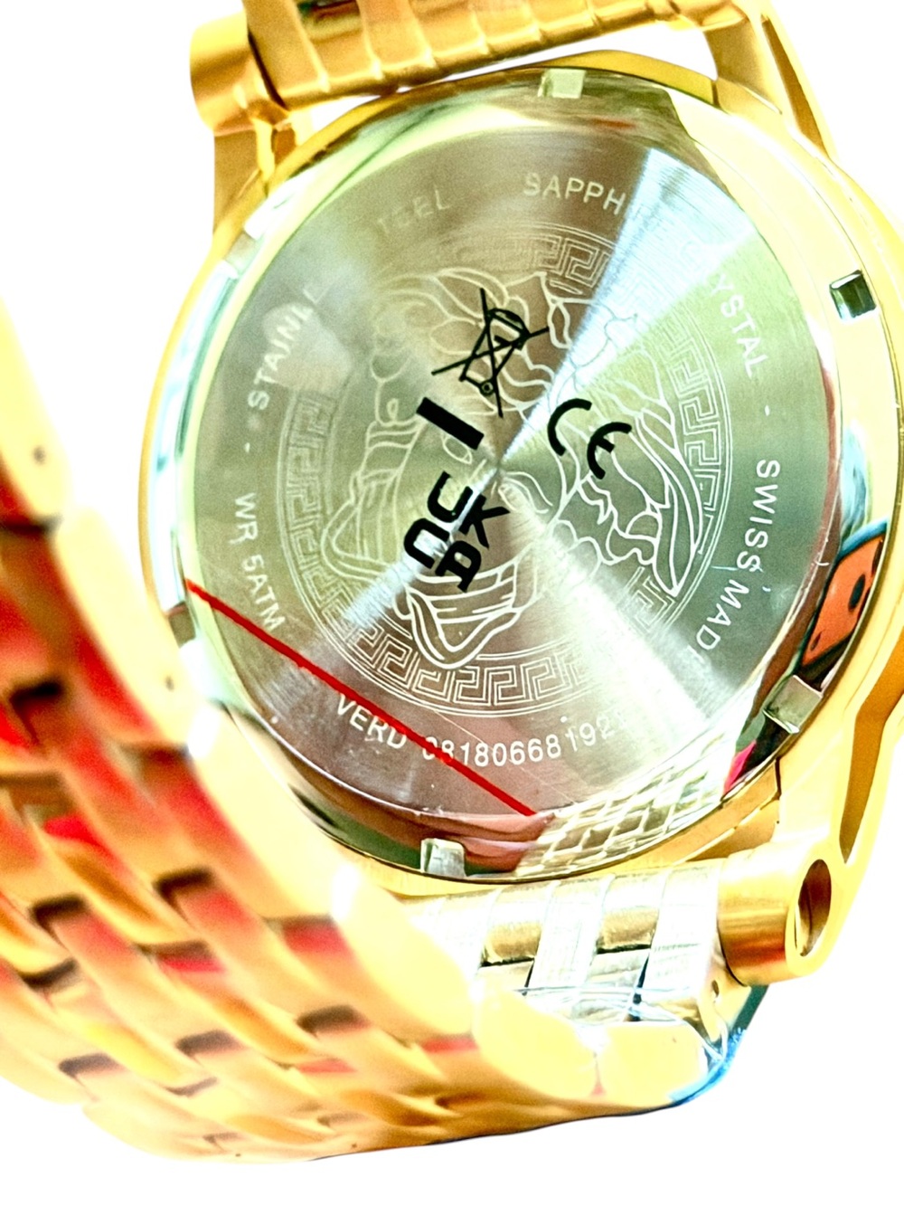 Versace VERD00318 Palazzo Empire Gold Watch MSRP $1695 NOW $1090 - Picture 3 of 9